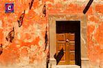 Facade of a house, Mexico