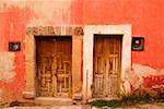 Closed doors of a building, Mexico