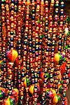 Close-up of multi-colored necklaces, New Orleans, Louisiana USA