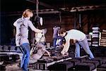 Foundry workers working in a metal industry, Belgium Foundry, Wisconsin, USA