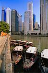 Anchored River Taxis, Singapore