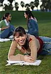 Women Sitting Outdoors