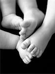 Close Up of Children's Feet