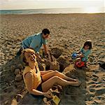 Family on Beach