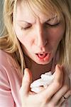 Woman Coughing