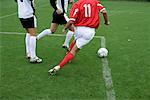 Soccer player in action