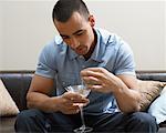 Man Drinking Martini