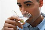 Man Drinking Martini