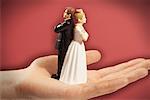 Person's Hand Holding Angry Cake Toppers