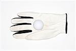 Golf glove and golf ball