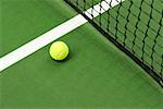 Tennis ball on court