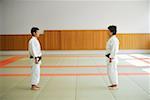 Two Judo Experts Face Each Other