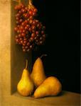 Pears and Grapes on Window Sill
