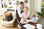 Couple Working in Home Office