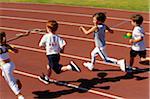 Kids Running Egg and Spoon Race