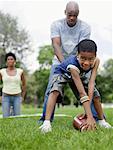 Family Playing in Park