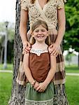 Mother and Daughter Outdoors