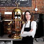 Portrait of Woman in Cafe