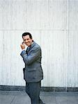 Businessman Using Cellular Phone