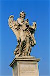 Angel Statue at Sant'Angelo Bridge, Rome, Italy