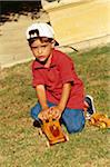 Boy Playing with Toy