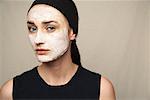 Woman with Facial Mud Mask