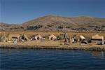 Îles flottantes Uros, lac Titicaca, Pérou