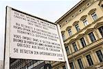 Checkpoint Charlie Sign, Berlin, Germany
