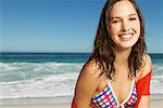 Portrait of Woman on the Beach