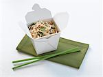 Take Out Box of Crab Fried Noodle