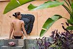 Woman at Oberoi Hotel Spa, Mauritius