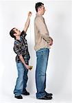 Short and Tall Man - Stock Photo - Masterfile - Premium Royalty-Free,  Artist: Masterfile, Code: 600-00983750