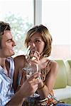 Couple Drinking Wine Together