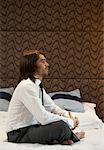 Businessman in Hotel Room