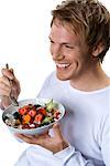 Man Eating Cereal