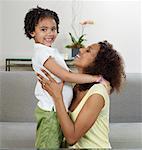 Mother and Daughter at Home