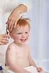 Toddler Having Haircut