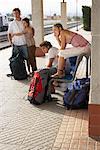 People Waiting for Train