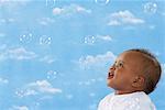 Portrait of Baby with Bubbles