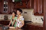 Mother and Daughter Indoors