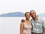 Portrait of Couple by Water