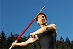 Man About to Throw Javelin