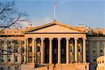 Facade of a government building, Washington DC, USA