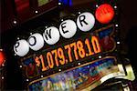 Close-up of a slot machine in a casino, Las Vegas, Nevada, USA