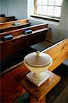 High angle view of a pot, Old devonshire church, Bermuda