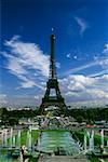 Avant vue sur la tour Eiffel, Paris France