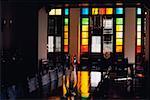 Interior of a room having stainded glass windows, San Juan, Puerto Rico