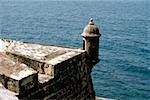 Vue d'angle élevé dEl Morro Fort, San Juan, Puerto Rico