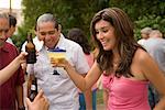 People Toasting at Family Gathering