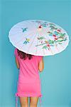 Woman Holding Parasol